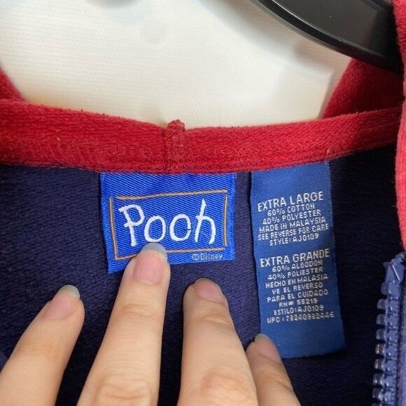 Vintage 90s 1990s Winnie the Pooh most valuable player Jacket extra large XL y2k - Picture 4 of 8